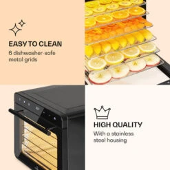 Klarstein Shaftesbury Dehydrator 700W Timer Function 35-85°C Digital Touch Display -Home Appliance Store 88716596 5