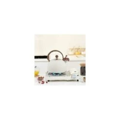 2.5 Liter Stainless Steel Whistling Kettle, Whistling Tea Kettle For Induction Gas Cookers, Easy To Clean, White -Home Appliance Store 88923900 3