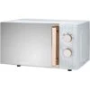 Diamond White And Rose Gold Effect Microwave Capacity 20L Mirror Finish Door -Home Appliance Store 89367544 1
