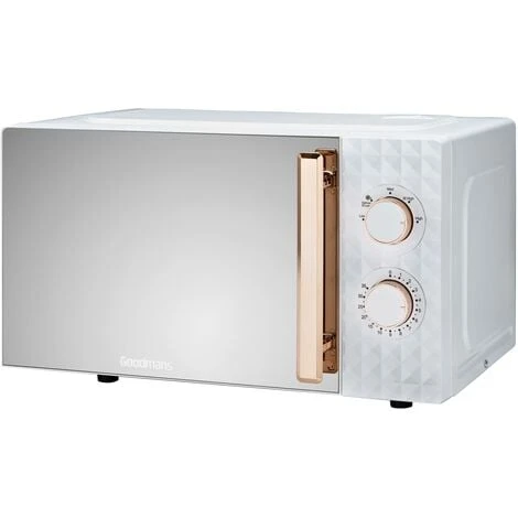 Diamond White And Rose Gold Effect Microwave Capacity 20L Mirror Finish Door 3 Diamond White And Rose Gold Effect Microwave Capacity 20L Mirror Finish Door
