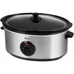 Swan 6.5 Litre Stainless Steel Slow Cooker -Home Appliance Store 89694633 2