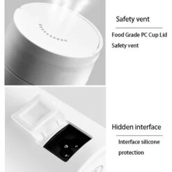 Travel Electric Water Cup, Portable Kettle, Electric Heating Water Cup, Small Mini Home Dormitory, Portable Travel Heating Cup (White) -Home Appliance Store 89793587 3