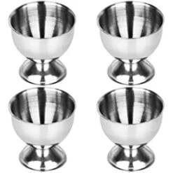 Stainless Steel Parts Egg Cups Set Egg Tray Egg Poachers For Hard And Soft Egg Holders Kitchen Tool