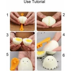 4 Pieces Of Egg Cutters, Flower Shaped Egg Tool, Boiled Egg Cut Flower Styler, Kitchen Tools, Used For Cutting Hard Boiled Eggs - MODOU -Home Appliance Store 89806725 5