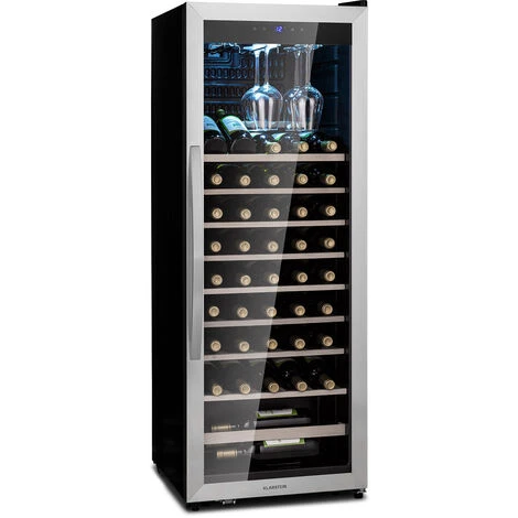 Klarstein Vinamour 46 Uno Wine Refrigerator 1 Zone 155 L/46 Fl. 4-18 °C Stainless Steel 3 Klarstein Vinamour 46 Uno Wine Refrigerator 1 Zone 155 L/46 Fl. 4-18 °C Stainless Steel