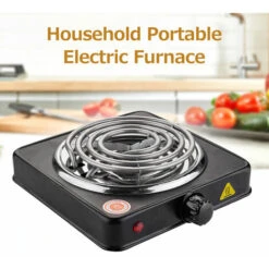 Home Mini Electric Stove Single Burner Portable Plate Mosquito Stove 1000W High Power 200-1000℃ Kitchen Stove Water Smoke Charcoal Coconut Shell Charcoal L -Home Appliance Store 91175105 3