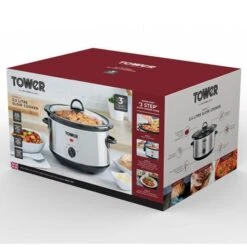 Tower 3.5 Litre Stainless Steel Slow Cooker -Home Appliance Store 91972081 2