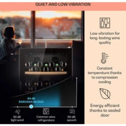 Klarstein Barossa 79 Duo Wine Fridge 79 Bottles 204 Litres 2 Zones -Home Appliance Store 93314361 4