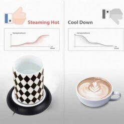 Thermostat USB Drink Cup Warmer (Black) 12.7122.5cm -Home Appliance Store 93514732 5