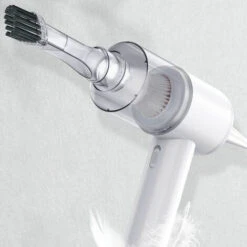 2 In 1 Car Cordless Vacuum Cleaner & Air Blower 2000PA Mini Handheld Dust Buster For Home Office Car Interior, White -Home Appliance Store 93874154 3