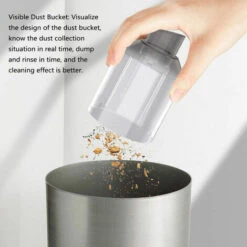 2 In 1 Car Cordless Vacuum Cleaner & Air Blower 2000PA Mini Handheld Dust Buster For Home Office Car Interior, White -Home Appliance Store 93874154 5