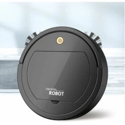 Robot Vacuum Cleaner, Powerful Robot Vacuum Cleaner, Anti-Collection, Anti-Drop, Multiple Mode, For Household/Pet Hair/Dust/Floor Cleaning, Quiet (Black) -Home Appliance Store 93892637 3