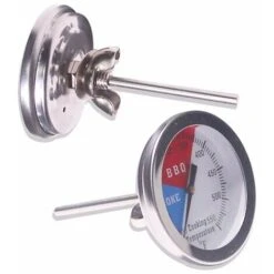 BBQ Thermometer Gauge, 2 Pack Charcoal Grill Smoker Temperature Gauge Pit BBQ Grill Thermometer -Home Appliance Store 94075200 3