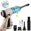 120w Mini Portable Cordless Hair Dryer 9000pa [With 3 Filters] -Home Appliance Store 95309954 1