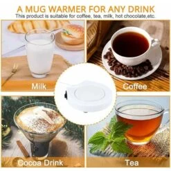 Unique USB White Portable Electronic Cup Warmer With Switch For Coffee And Milk -Home Appliance Store 95484381 5
