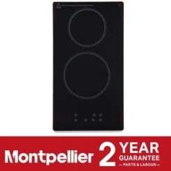 Montpellier CER31NT 30cm Glass Domino Ceramic Electric Hob - Black -Home Appliance Store 95495360 5