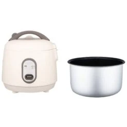 Rice Cooker, Circulation Heating Plastic Intelligent Nonstick Small Rice Cooker For Travel (White)