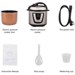 Fitprobo 6L13 All-in-one Stainless Steel Electric Pressure Cooker In Primary Color, Side Handle Style, With Reservation Function/heat Preservation Function -Home Appliance Store 95603016 3