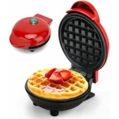 Waffle Iron Mini Waffles, Small Waffle Iron With Non-stick Coating For Classic Waffles, Waffle Iron Belgian Waffles For Children's Birthday Parties, Family Celebrations, Easter