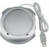 Silver Beverage Cup 4 Port USB Hub Tea Coffee Mug Warmer 50°C Maximum Liquid Temperature PC Electric Heater Cushion Heater -Home Appliance Store 96242030 1