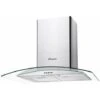 Candy CGM70NX 70cm Curved Glass Chimney Cooker Hood Stainless Steel