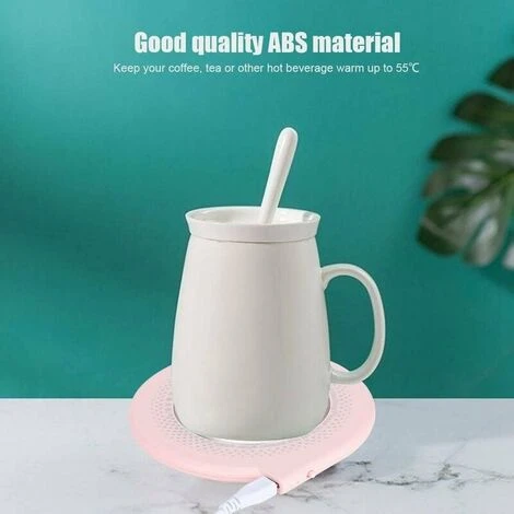 USB Heating Insulation Pad, 10W Milk Tea Cup Heating Pad, Pink 4 USB Heating Insulation Pad, 10W Milk Tea Cup Heating Pad, Pink - Image 2