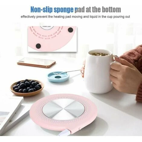 USB Heating Insulation Pad, 10W Milk Tea Cup Heating Pad, Pink 6 USB Heating Insulation Pad, 10W Milk Tea Cup Heating Pad, Pink - Image 4