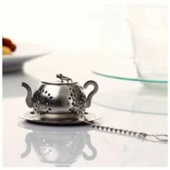 2Pcs Tea Infuser Teapot - Stainless Steel Infuser (Silver) -Home Appliance Store 97104719 4
