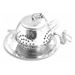 2Pcs Tea Infuser Teapot - Stainless Steel Infuser (Silver) -Home Appliance Store 97104719 5