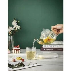 Glass Teapot With Pumpkin Design Infuser (Pumpkin Teapot 600ml) -Home Appliance Store 97104862 4