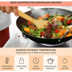 Klarstein Ramsey Double Hob 2400 W 11 Power Levels Glass Ceramic -Home Appliance Store 97224563 5