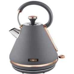Tower Cavaletto Pyramid Kettle And 2 Slice Toaster Set Grey -Home Appliance Store 98481195 3