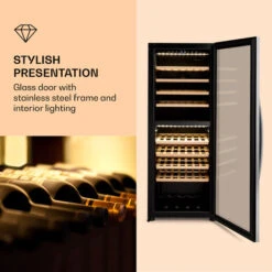 Klarstein Klarstein Vinamour 77 Duo Wine Fridge 191 Litres 5 - 20 °C 2 Cooling Zones -Home Appliance Store 98518474 3